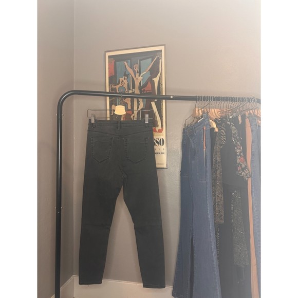 Asos Black Acid Wash Super Skinny Ankle Jeans - Picture 8 of 8